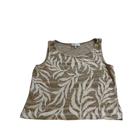 VTG-women’s St. John Sport By Marie Gray Sleeveless Knit Tank Top S Made In USA - Picture 1 of 7